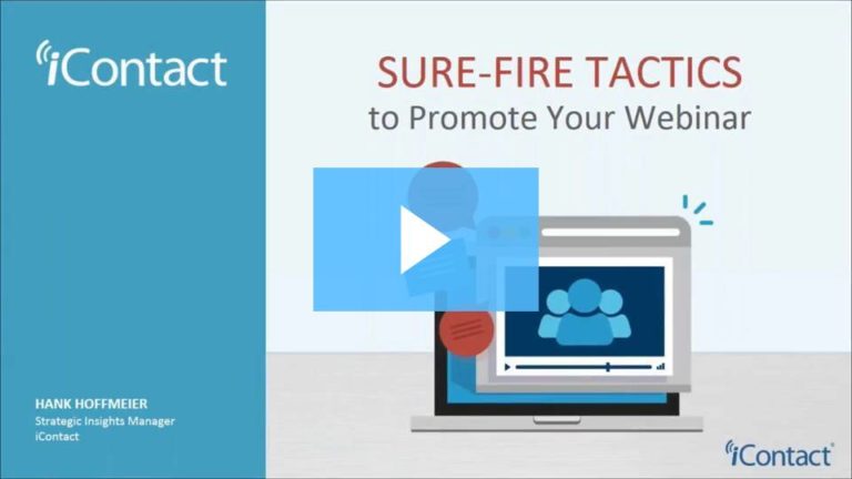Sure-Fire Tactics to Promote Your Webinar
