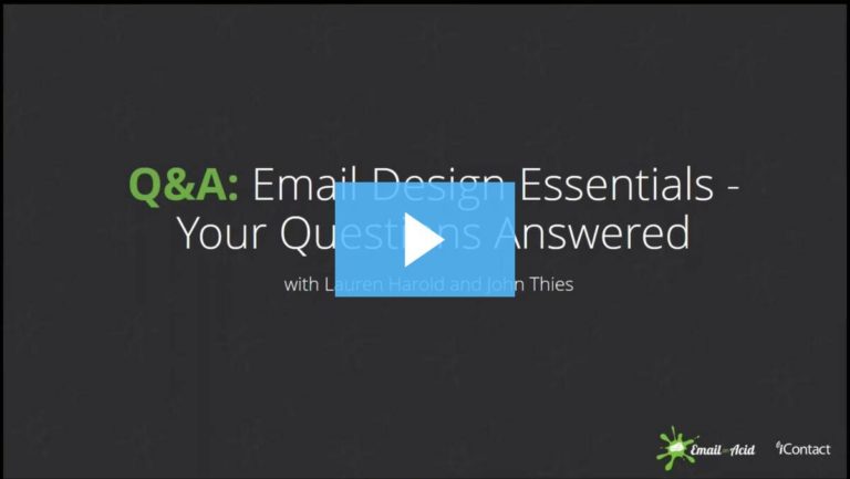 Email Design Essentials – Your Questions Answered