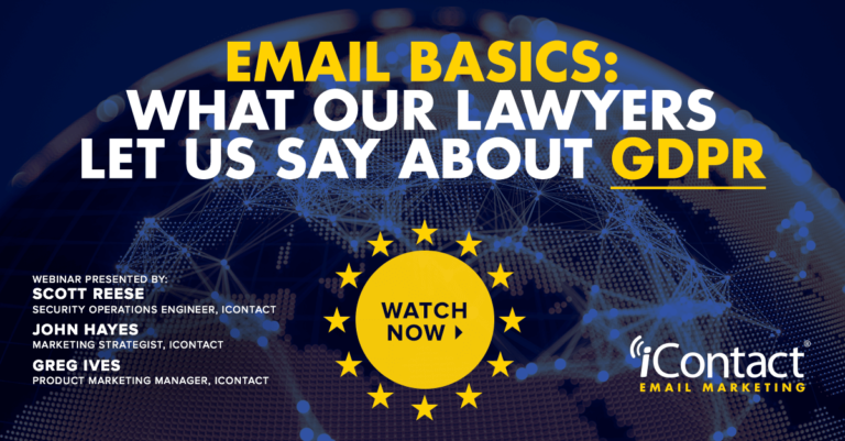 Email Basics — What Our Lawyers Let Us Say About GDPR