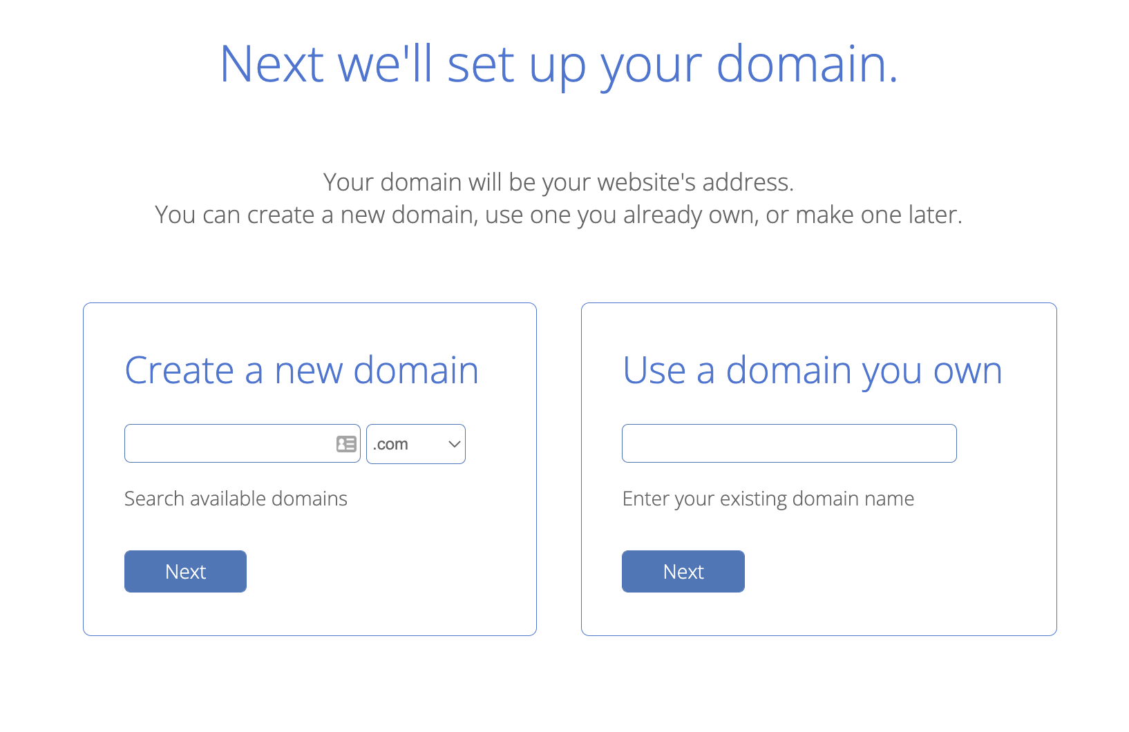 set up your domain